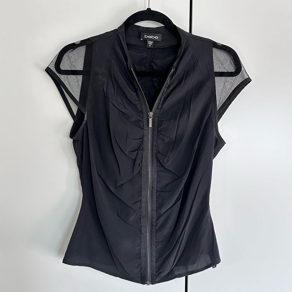Bebe Zipper Top